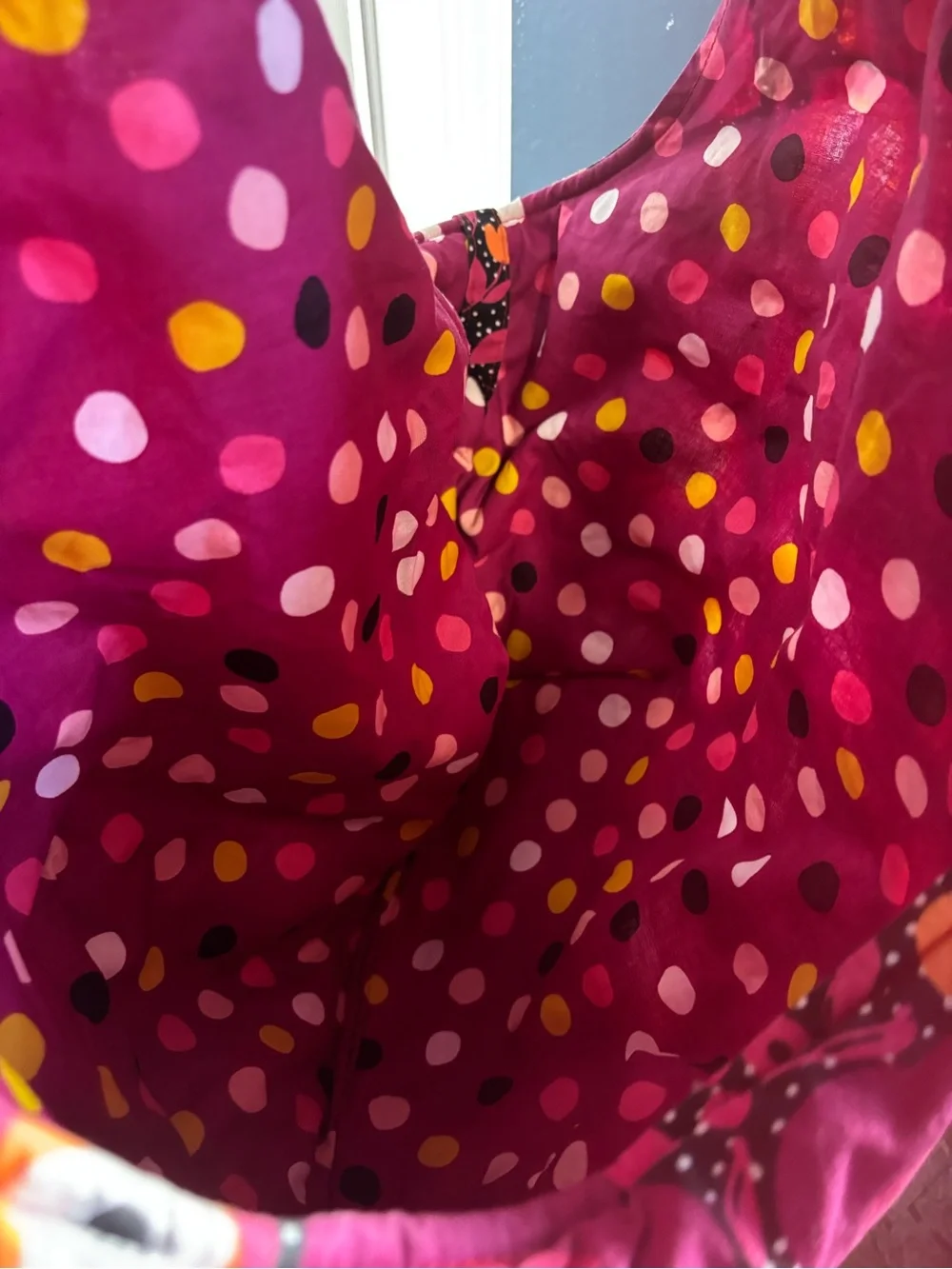 Stylish Pink Floral Pet Sling Carrier - Comfortable Travel Bag